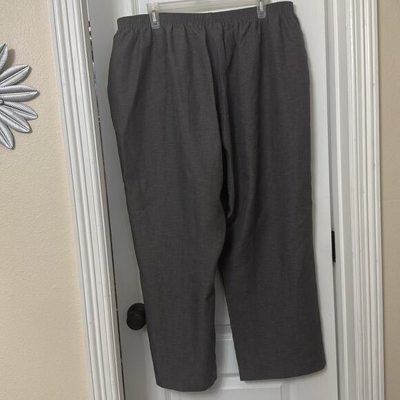 Alfred Dunner woman gray dress work trouser pants size 20 W - Picture 4 of 4